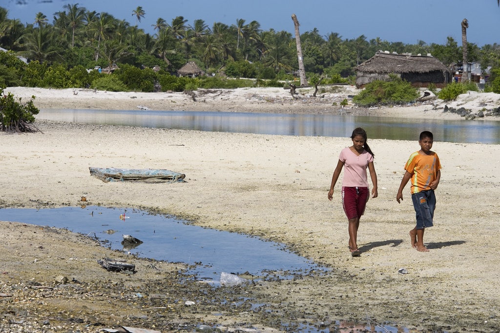 Island Nation of Kiribati Affected by Climate Change