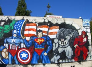 Superhero wall