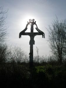 Christ's cross rural Hungary