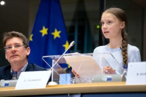 Greta Thunbergurges MEPs to show climate leadership