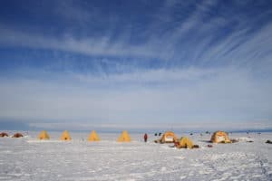 Photo: "Camp on Thwaites Glacier" by NSIDC is licensed under CC BY 2.0. 