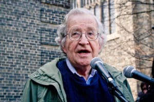 "Noam Chomsky" by Andrew Rusk is licensed under CC BY 2.0. 