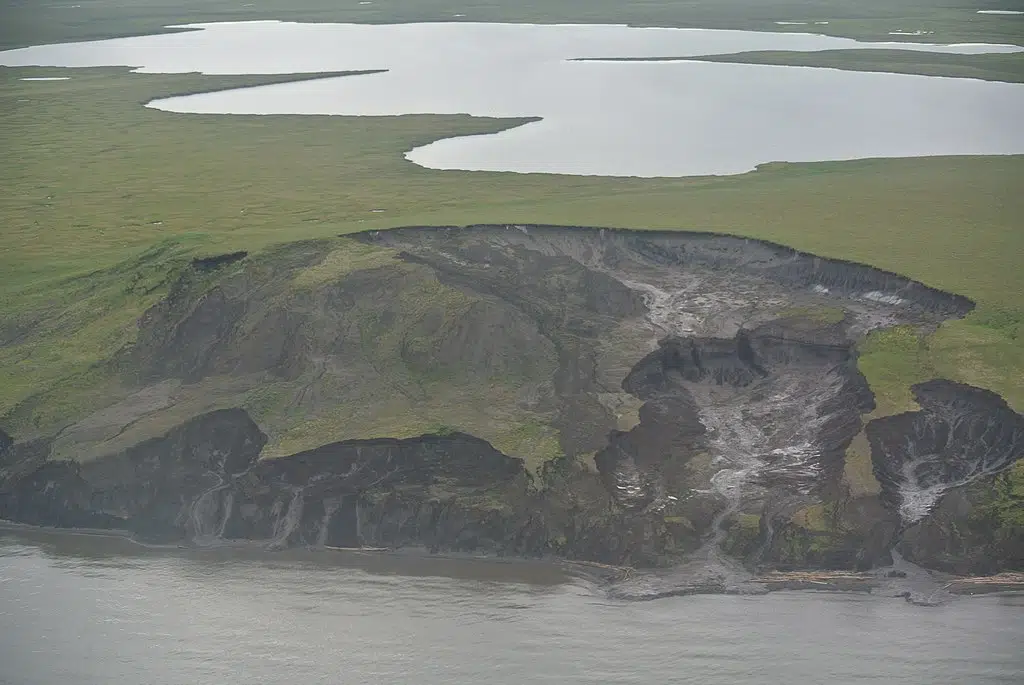 Methane - Thawing permafrost in Herschel Island, 2013